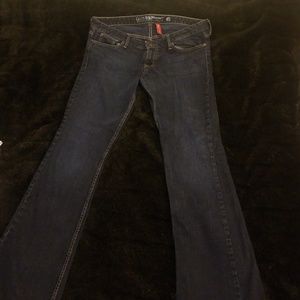 Guess low rise boot cut jeans